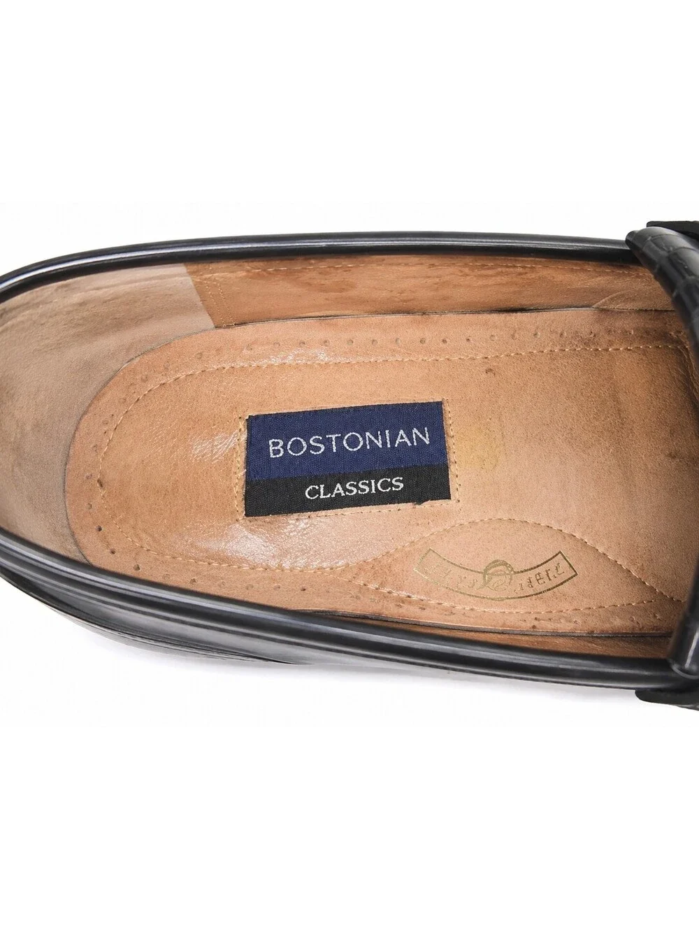 Bostonian Florentine Black Leather Tassel Loafer Men's Dress Shoes 8.5 M